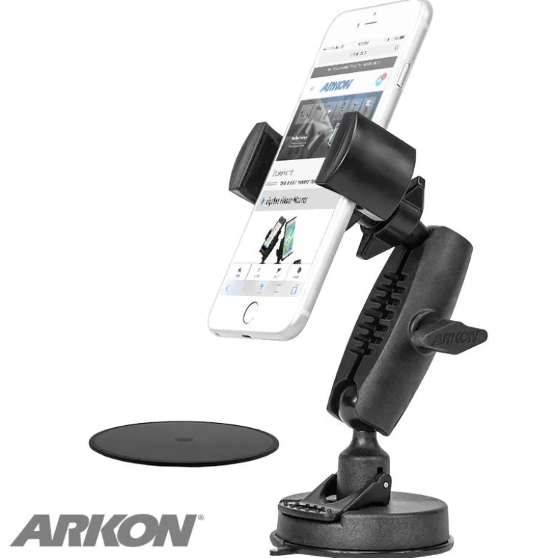 RoadVise® Phone Holder with Sticky Suction Mount and Shaft