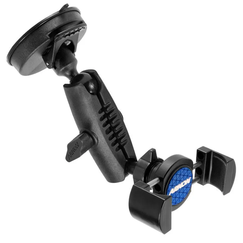 RoadVise® Phone Holder with Sticky Suction Mount and Shaft