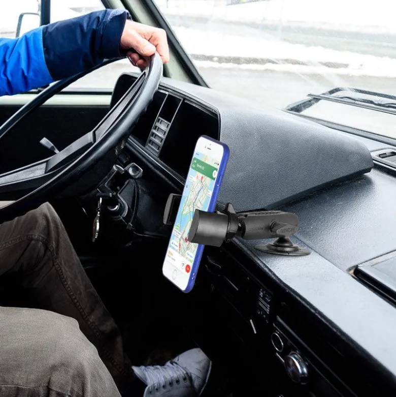 RoadVise® Phone Holder with Adhesive Car or Truck Mount