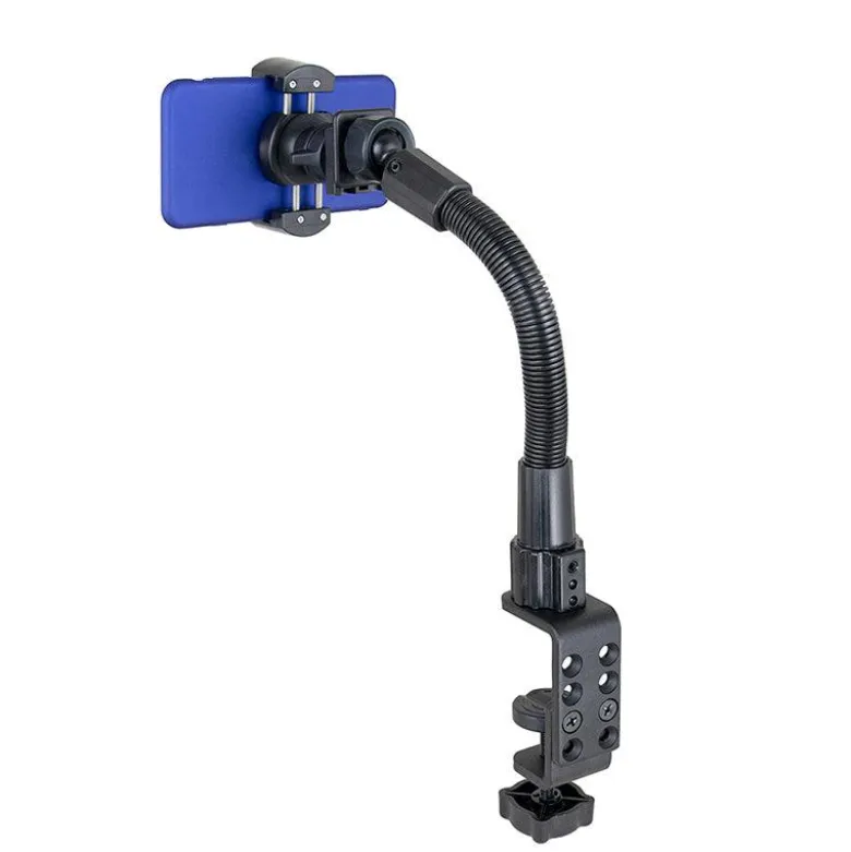 RoadVise® Phone Holder with Clamp Mount and 12 inch Gooseneck