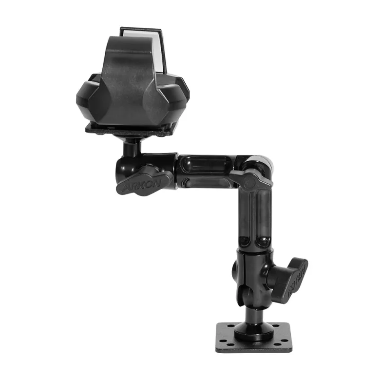 RoadVise® Ultra Aluminum Drill Base Mount Phone Holder with Adjustable Arm