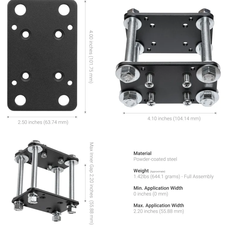 RoadVise® Ultra Forklift Front Guard Phone and Tablet Mount