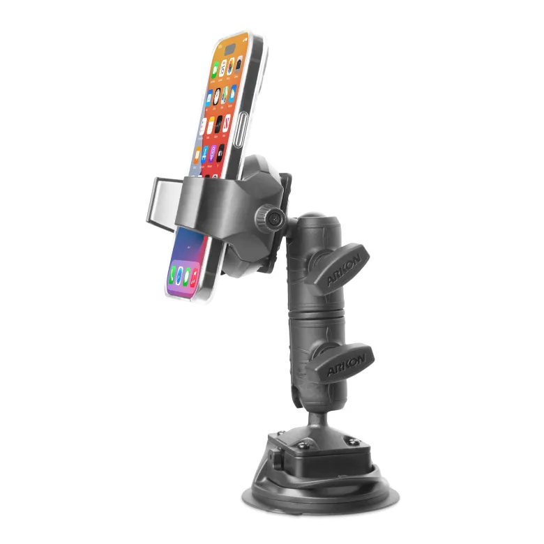 RoadVise® Ultra Holder with Double Socket Arm and Suction Mount