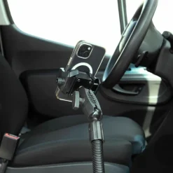 RoadVise® Ultra Holder with Shaft Arm and 18" Seat Rail Mount