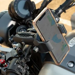 RoadVise® Ultra Motorcycle Handlebar Mirror Pinch Bolt Stem Phone and Tablet Mount