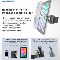 RoadVise Ultra Pro Phone Holder - AMPS Compatible