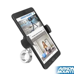 RoadVise® XL Motorcycle Midsize Tablet and Phone Mount - Chrome Aluminum