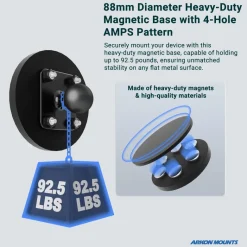 RoadVise® XL Phone and Midsize Tablet Magnetic Mount