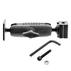 Robust Car Headrest Mount with Metal 4-Hole AMPS Head and Security Hardware