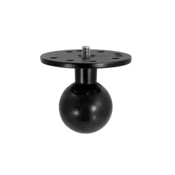 Robust Circular Metal 38mm (1.5 inch) Ball to 1/4"-20 Camera Bolt Adapter
