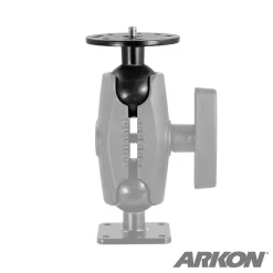 Robust Circular Metal 38mm (1.5 inch) Ball to 1/4"-20 Camera Bolt Adapter