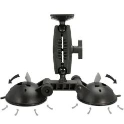 Robust™ Double Windshield Suction Mount - AMPS Compatible