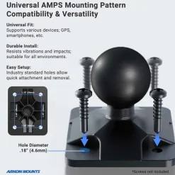 Robust 4-Hole AMPS Mount - Dual-T Compatible