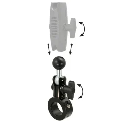 Robust 25mm Aluminum Motorcycle Handlebar Mount