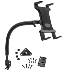 Seat Rail or Floor Slim-Grip® Tablet Mount with 15" Gooseneck for iPad, Note, and more