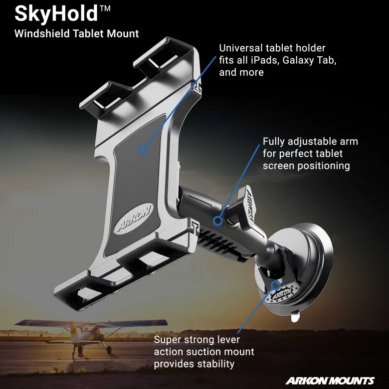 SkyHold™ Windshield Tablet Mount