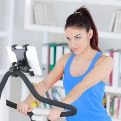 Slim-Grip® Tablet Clamp Mount for Stationary Bicycle, Treadmill, Elliptical, Spin Bike