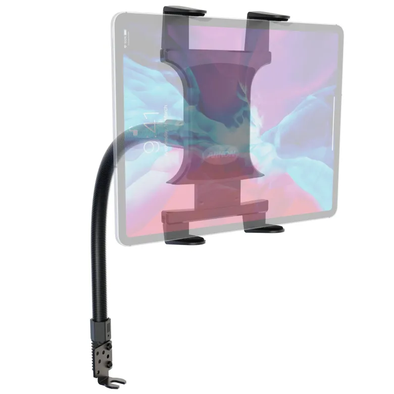 Slim-Grip® Tablet Holder with Seat Rail Mount and 22" Bendable Arm