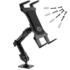 Slim-Grip® Tablet Holder with Drill-Base Mount and 8" Multi-Angle Arm