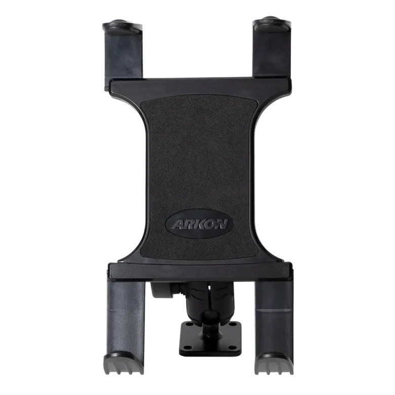 Slim-Grip® Tablet Holder with Double Socket Swivel Arm and Drill-Base Mount