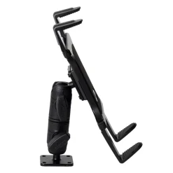Slim-Grip® Tablet Holder with Double Socket Swivel Arm and Drill-Base Mount