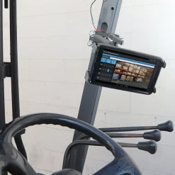 Slim-Grip® Tablet Holder with Forklift Front Guard Mount and 10.25" Metal Arm