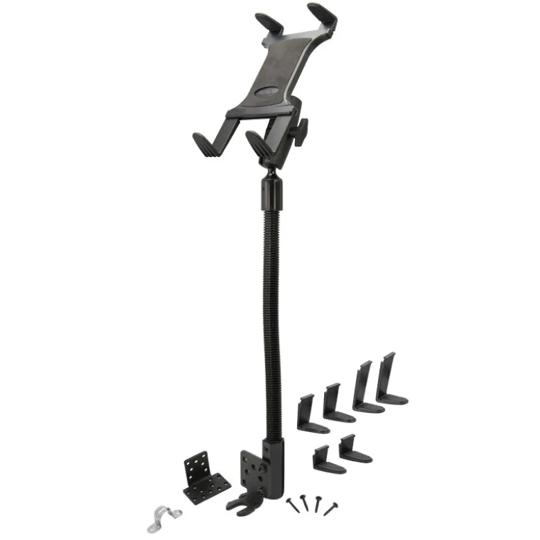 Slim-Grip® Tablet Holder with Seat Rail Mount and 18" Bendable Arm