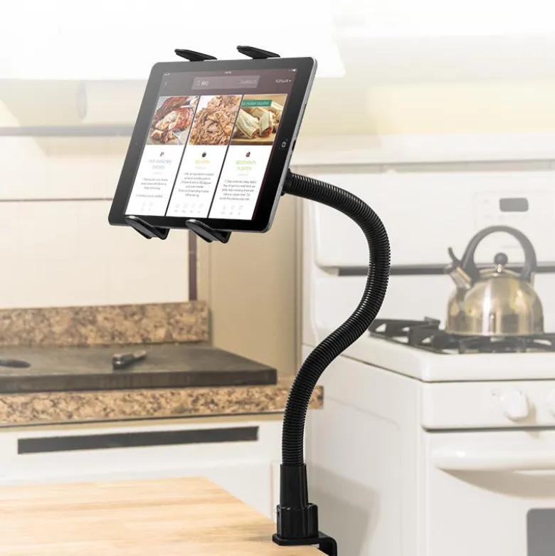 Slim-Grip® Tablet Holder with Clamp Mount and 22" Gooseneck