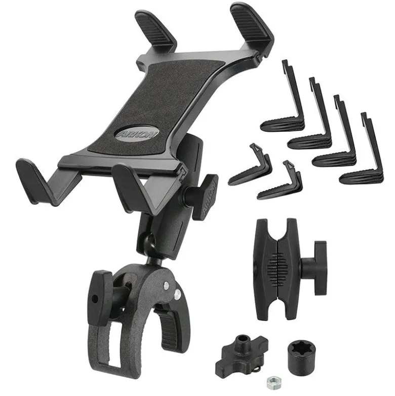Slim-Grip® Tablet Holder with Clamp Mount and Security Knob Shaft