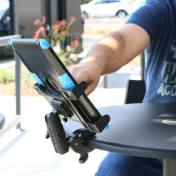 Slim-Grip® Tablet Holder with Clamp Mount and Security Knob Shaft