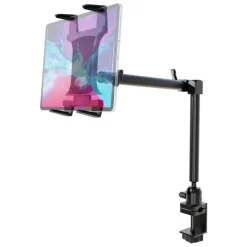 Slim-Grip® Tablet Holder with Heavy-Duty Desk or Wheelchair Clamp Mount and 22" Arm