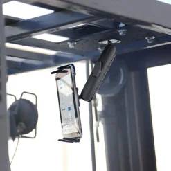 Slim-Grip® Tablet Holder with Forklift Overhead Guard Mount and 6" Metal Shaft