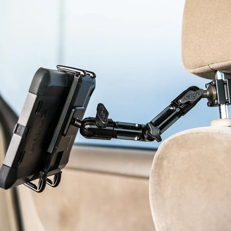 Slim-Grip® Ultra Phone and Midsize Tablet Holder with Multi-Angle headrest Mount