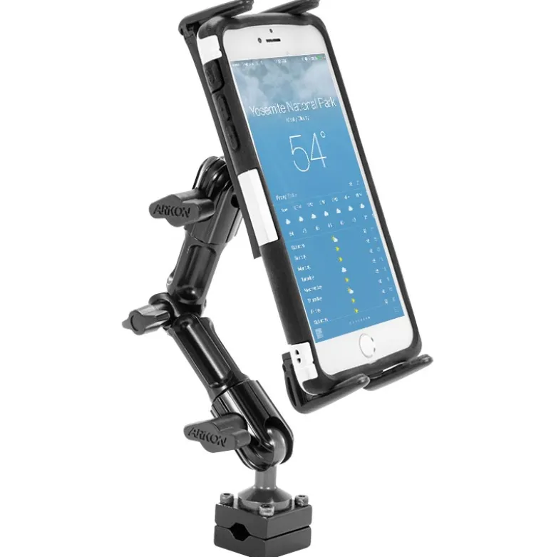Slim-Grip® Ultra Phone and Midsize Tablet Holder with Multi-Angle headrest Mount