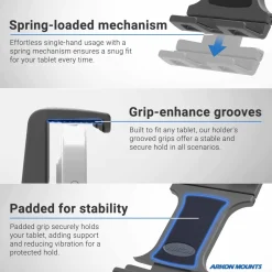 Slim-Grip® Ultra Pro POS Tablet Mount with Triple Holders