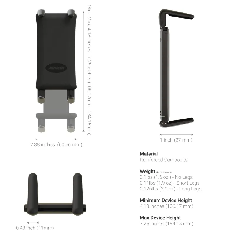 Slim-Grip® Ultra Sticky Suction Windshield or Dash Phone Car Mount for iPhone, Galaxy, Note, iPad and more