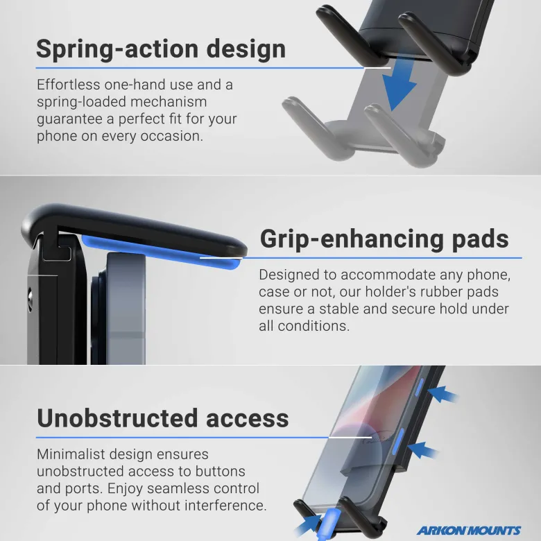 Slim-Grip® Ultra Windshield Phone Car Mount with 8.5 Inch Arm
