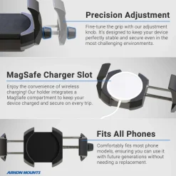 SteadyMag™ Magnetic Mount System with RoadVise® Ultra Phone Holder