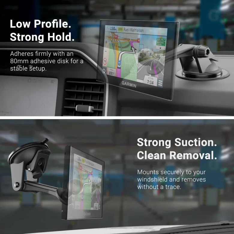 Sticky Suction Windshield or Dash Car Mount with 3" Arm for Garmin nuvi GPS
