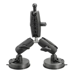 Triple Robust Double Windshield Suction Mount - 17mm Ball Compatible