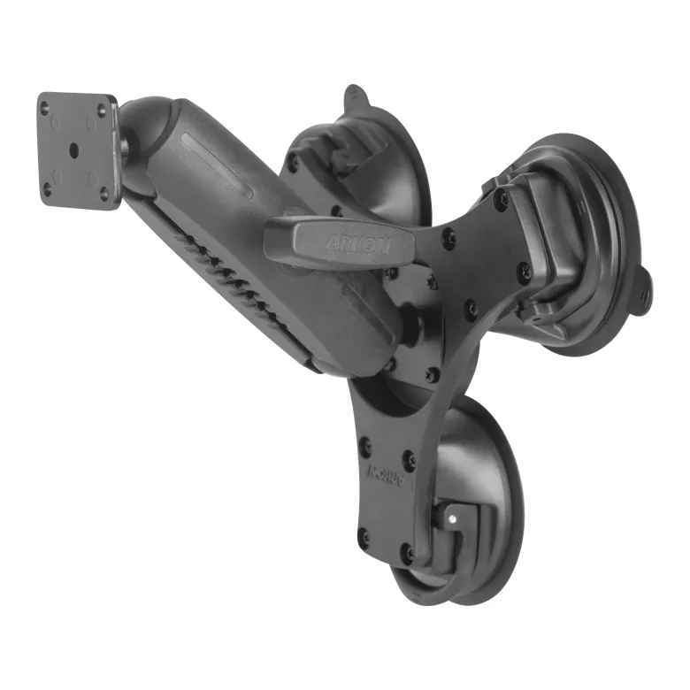 Triple Suction Mount with AMPS Mounting Pattern and 5.75” Shaft Arm