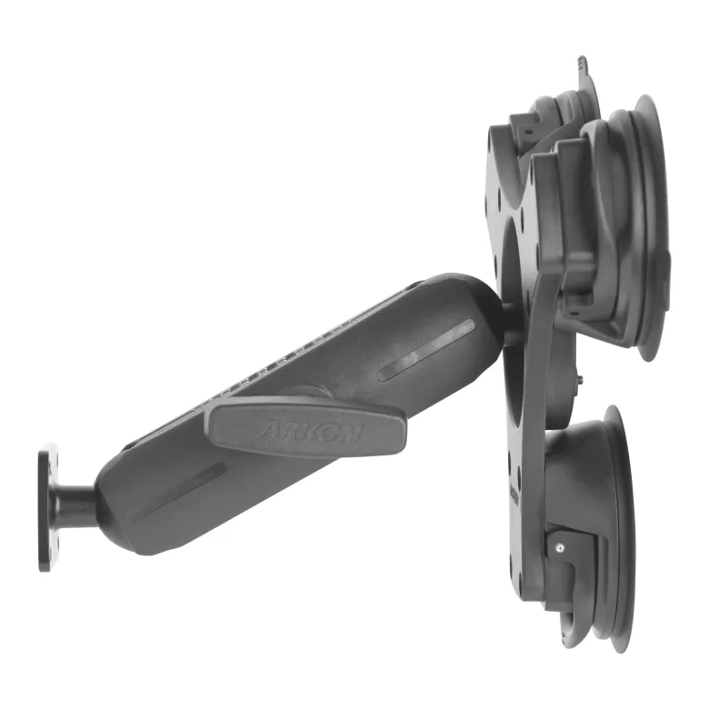 Triple Suction Mount with AMPS Mounting Pattern and 5.75” Shaft Arm