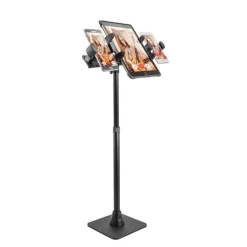 TW Broadcaster TriStreamer Slim-Grip® Tablet and Dual RoadVise® Phone Countertop or Desk 29-Inch Stand