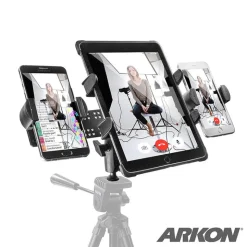 TW Broadcaster TriStreamer Tripod Adapter for Slim-Grip® Tablet and Dual RoadVise® Phone Live Streaming Video