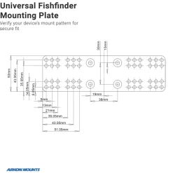 Universal Marine Electronic Fishfinder Mount