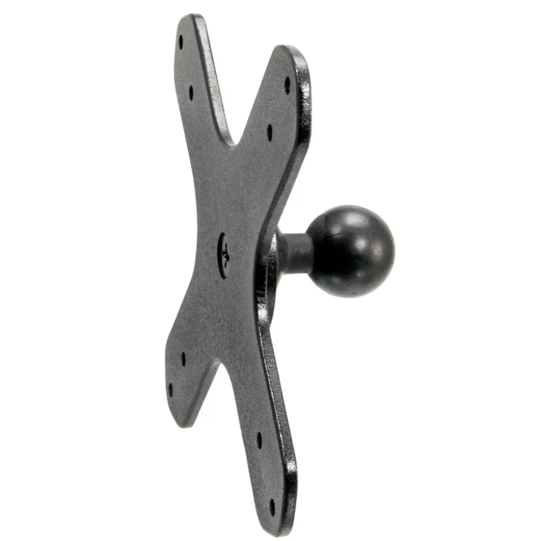 VESA 75 / VESA 100 to 25mm Ball Mount Bracket Adapter