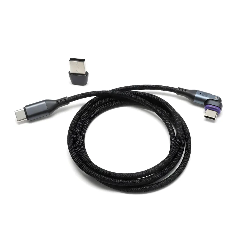 240W Magnetic USB-C Charging Cable with A-to-C Adapter