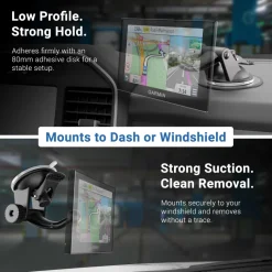 Windshield or Dashboard Suction Car Mount for Garmin nuvi 40, 50, 1450, 1200 Series GPS