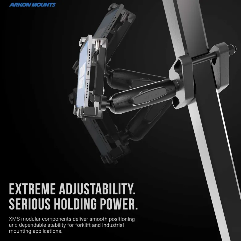 XMS™ Heavy Duty Forklift Mount with LockVise™ Metal XL Locking Tablet Holder