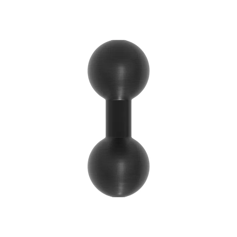XMS Series - 1" / 25mm to 1" / 25mm Aluminum Ball Adapter